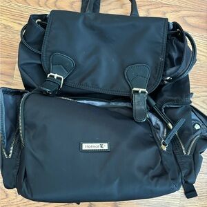 Black haffmall baby bag